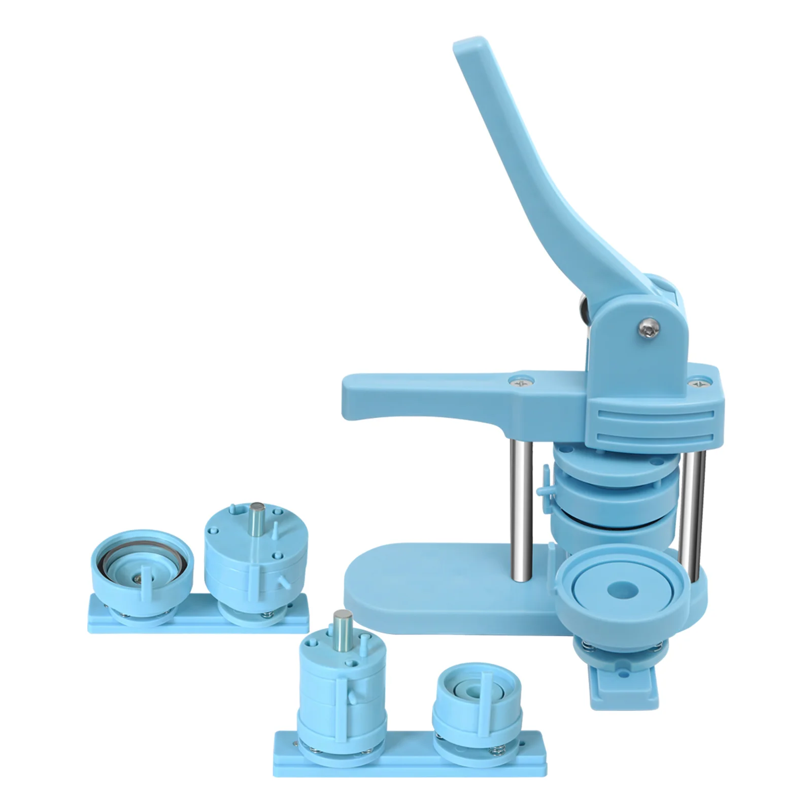 Button Maker Machine, Button Badge Maker, Badge Machine, 25mm 32mm 58mm Mold, DIY Plastic Hand Press, Durable Badge Making Kit, Push-Pull Design, Ergonomic Handle, Precision Mould, for Custom Pin Button, Arts Crafts School