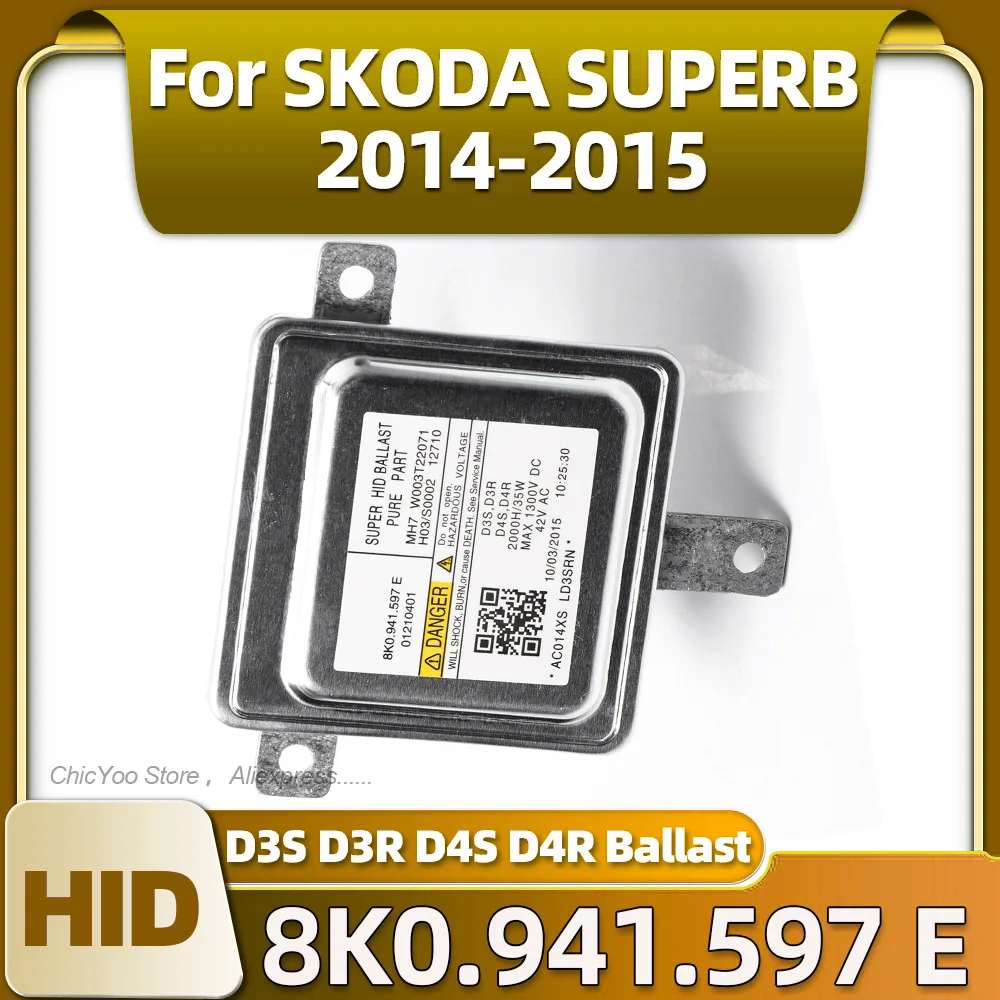 

W003T22071 Xenon HID D3S D3R D4S D4R управление балластом фары 8K0.941.597 E для SKODA SUPERB 2014 2015