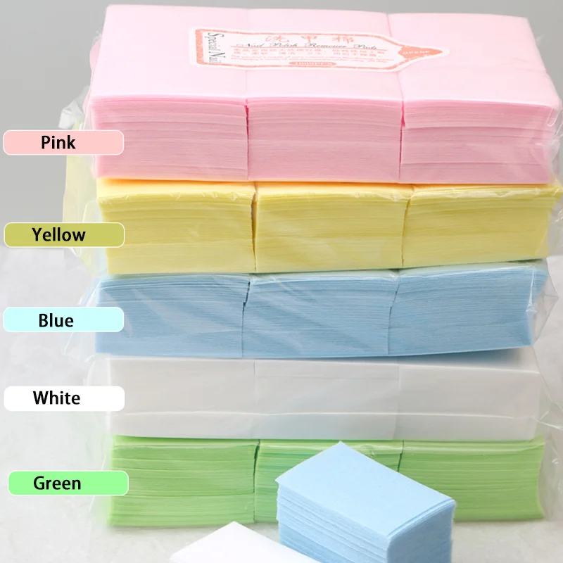 200 Stück/600 Stück Nagellackentferner-Tücher, Nagelreinigungspads, Vlies-Nagelpads für Frauen und Mädchen, Schönheitssalon