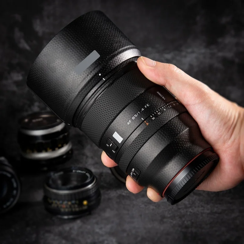Кожа наклейки для Viltrox AF85 F1. Наклейка на объектив с креплением 4 Pro FE AF 85 мм F1.4 наклейка 1 Фото №6