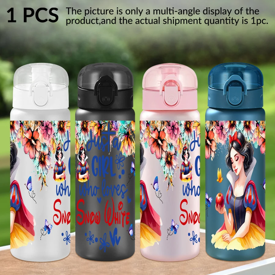 

1Pc Disney Snow White Sunflower Pattern 26oz Plastic Water Bottle Outdoor Sports Water Cup Birthday/Homecoming Gift