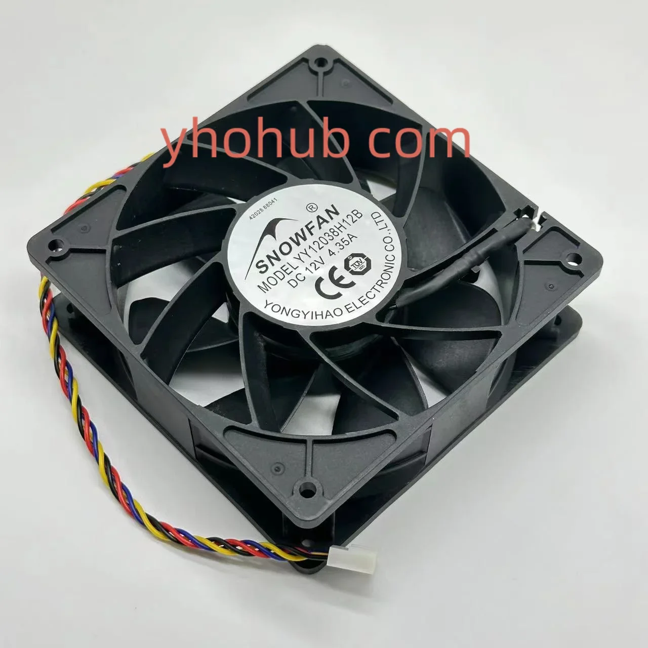 SNOWFAN YY12038H12B DC 12V 4.35A 120x120x38mm 4-Wire Server Cooling Fan