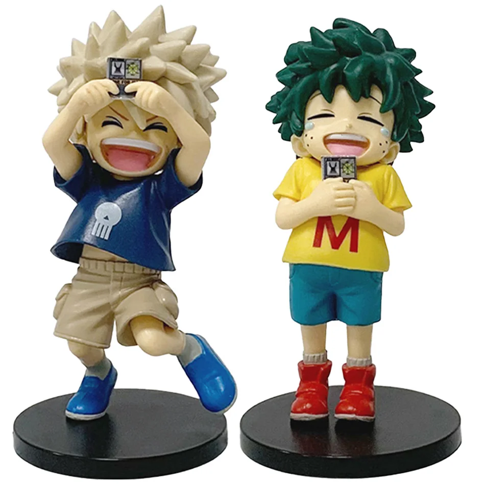 Em estoque 2 peças figuras de ação de anime em pé pvc modelo colecionável brinquedos crianças brinquedos de aniversário decorativos presentes de natal para fãs