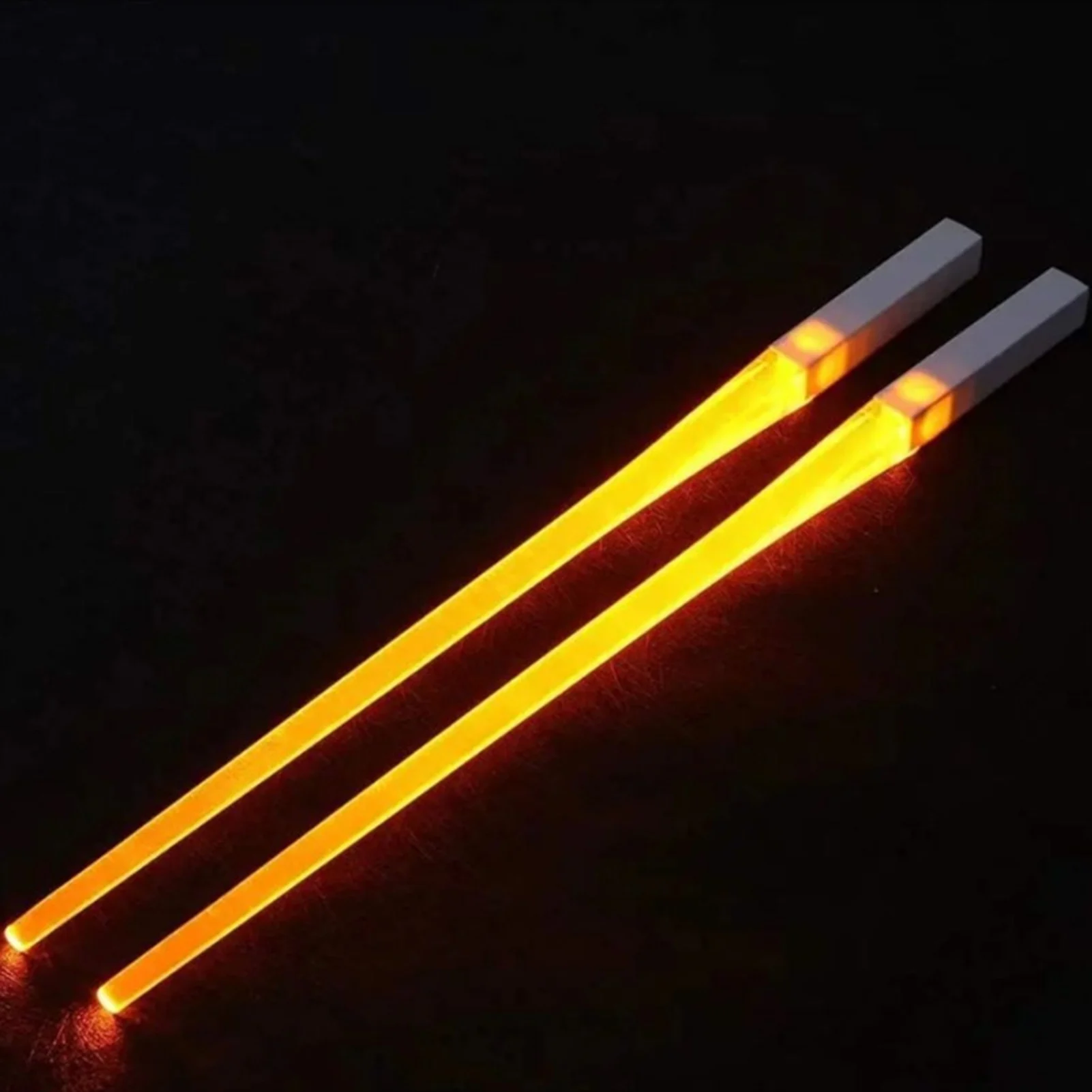 1 Pair Lightsaber Chopsticks Glowing Light Up Chop SticksHome Kitchen Dinner Luminous Reusable Tableware StarWar Theme Party