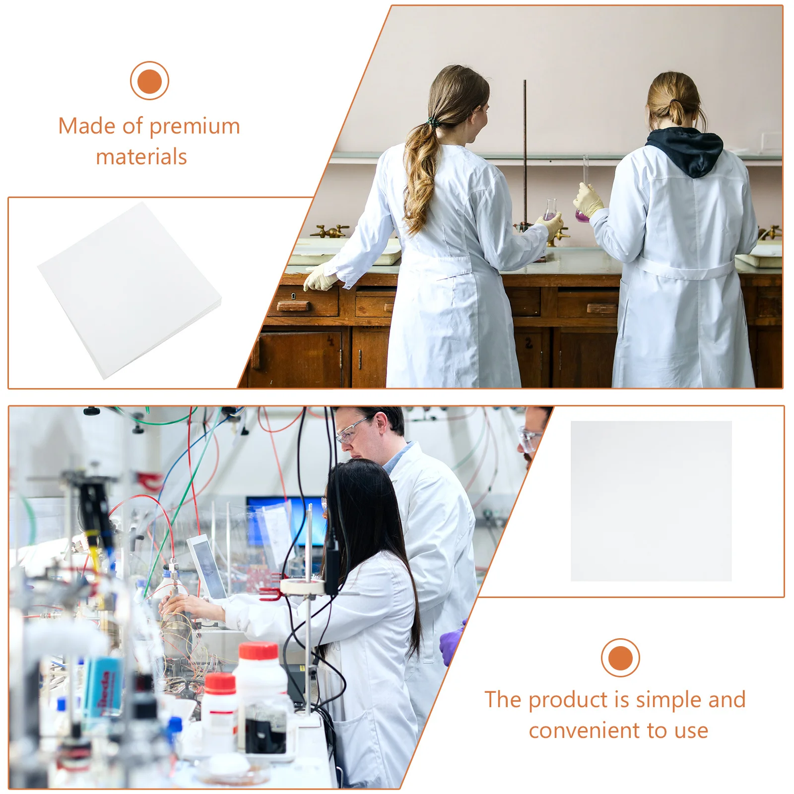 

20 Sheets Filter Paper Qualitative Practical for Experiment Laboratory Oil Test Industrial High-Grade Use Oil Test Paper