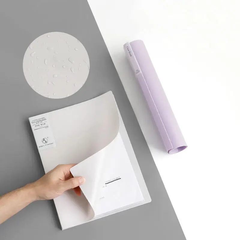 A4 Morandi File Bag 100 Páginas Data Book Large Capacity File Folder Portfolio Office Stationery