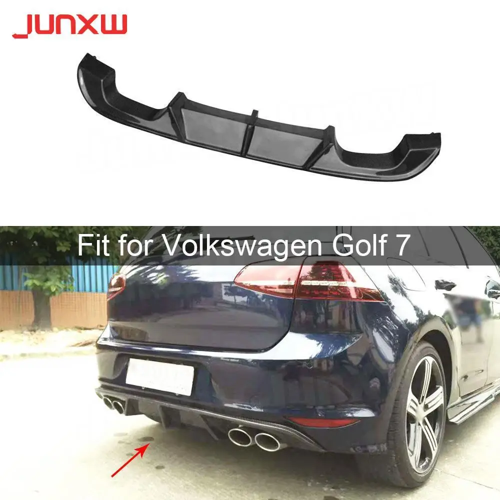 

MK7 Carbon Fiber Rear Bumper Lip Diffuser for Volkswagen Golf 7 VII R Rline Hatchback not standard 2014-2017