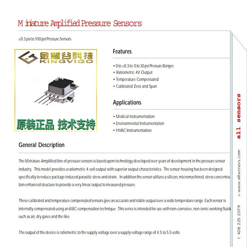 1 PSI-D1-4V-SMINI all sensors pressure sensor, new original technical support