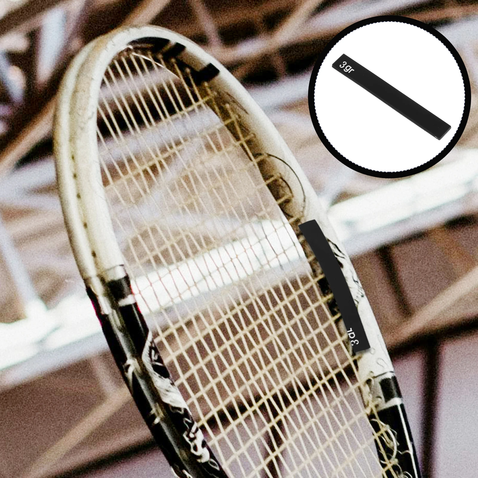

Weighted Strip Replacement Silicone Self-Adhesive Racket Weighted Strip for Tennis Racket Precision Weight Adjustment