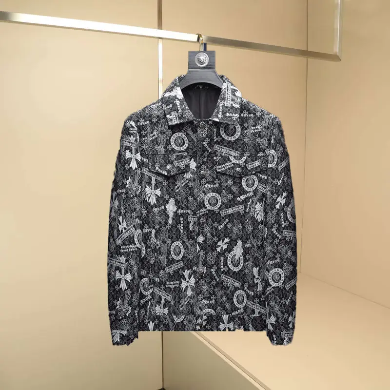 

Мужская куртка Stancha ort Fit: модная, с принтом, отложным воротником, на молнии, из полиэстера, легкая, класса люкс