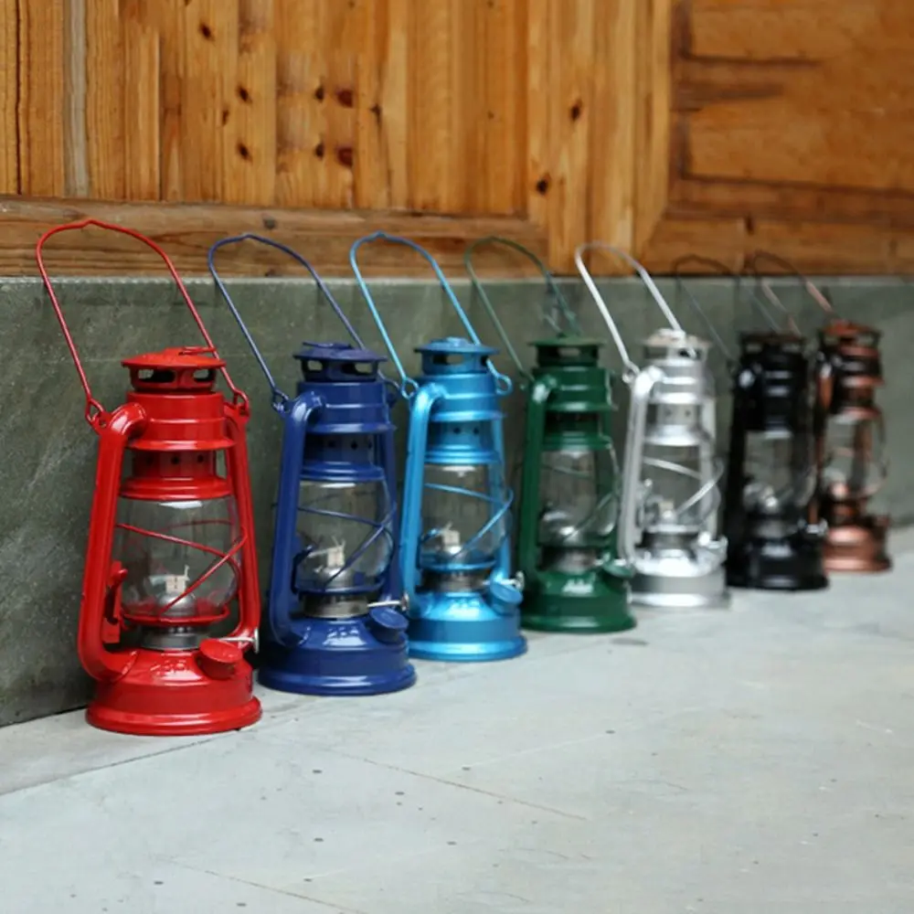Żelazna Kreatywna Ręczna Lampa Barowa Rekwizyty Fotograficzne Przenośna Kawiarnia Do Restauracji Na Zewnątrz Lampa Olejowa Lampy Kempingowe Latarnia Lampa