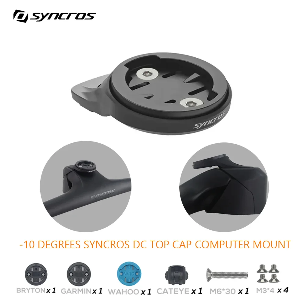 Syncros -10 حامل كمبيوتر متكامل بغطاء علوي لـ Garmin/wahoo/bryton Fraser Ic Sl Wc/dc/xc المقاود قمرة القيادة Xc Stem 1.5/2.0
