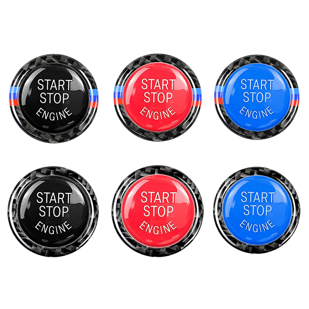 Engine Start Stop Button Replace Cover + Trim Sticker for BMW E90 E92 E93 320i