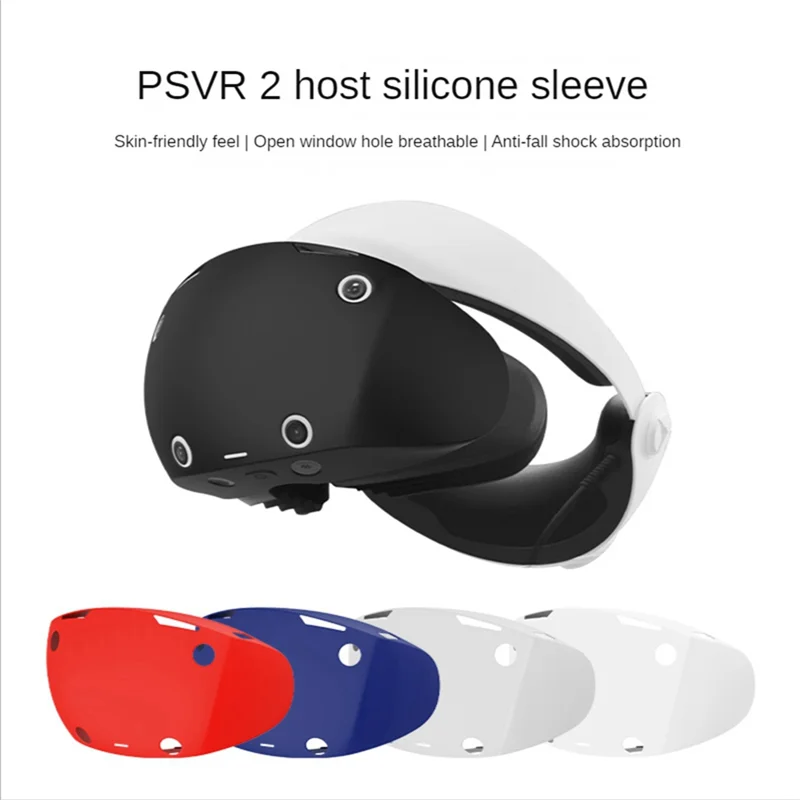 For PS VR2 Helmet Full Package Silicone Portable Protective Cover PS VR2 Protective Shell Accessories, White