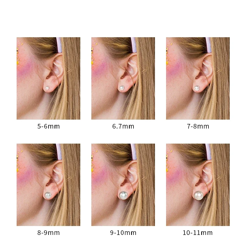 Trumium 100% 925 Sterling Silver Handpicked Freshwater Natural Pearl Stud Earrings for Women High Quality Simple Pearl Earring