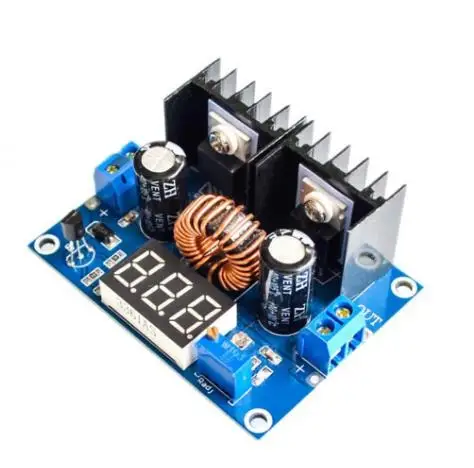 XH-M404 تيار مستمر تيار مستمر تنحى الجهد وحدة منظم الجهد تيار مستمر 4-40 فولت 8A الرقمية PWM قابل للتعديل DC-DC تنحى الجهد المنظم تيار مستمر XL4016E1