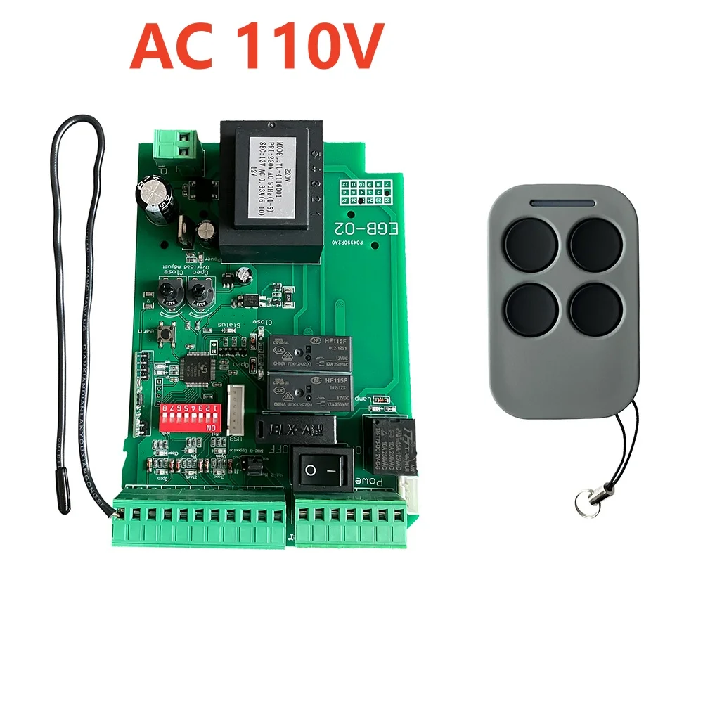 Ouvre-porte coulissant électrique universel AC110/220V, panneau de commande automatique, contrôleur 