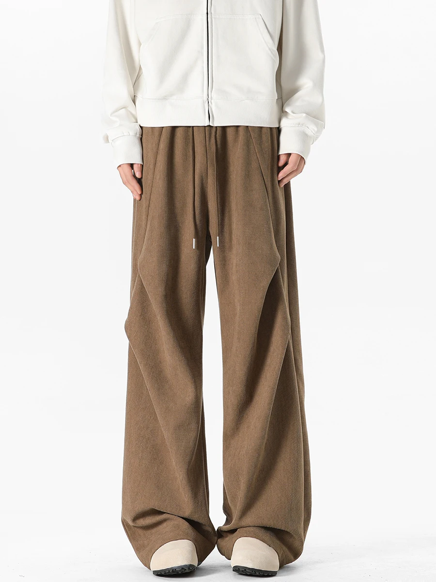 

Мужские повседневные брюки American Sle Paratrooper с широкими штанинами, осенние винтажные плиссированные свободные брюки в пол, универсальные спортивные штаны