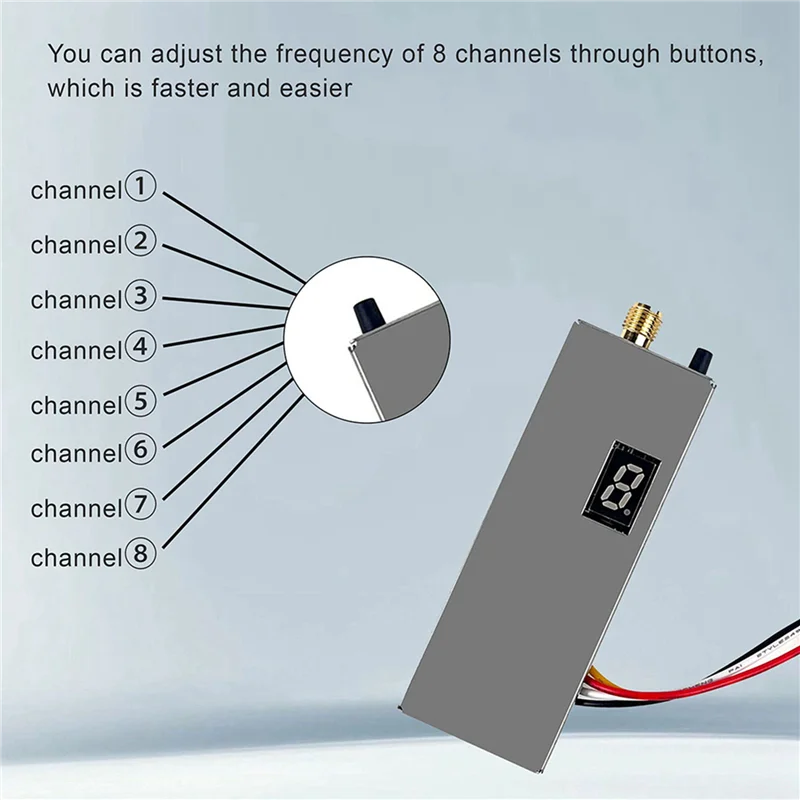 

YSUN-10X FPV 1.2G 1.3G 1.6W VTX передатчик 8CH 0,1Mw/25Mw/800Mw/1600Mw VTX передатчик для модели FPV дрона дальнего действия RC
