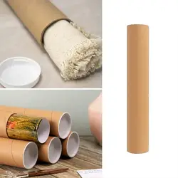 2 Pcs Shipping Paper Tubes Cardboard Mailing Tubes Extra Heavy-duty Kraft Mailing Tubes Ideal for Shipping Artwork Blueprints