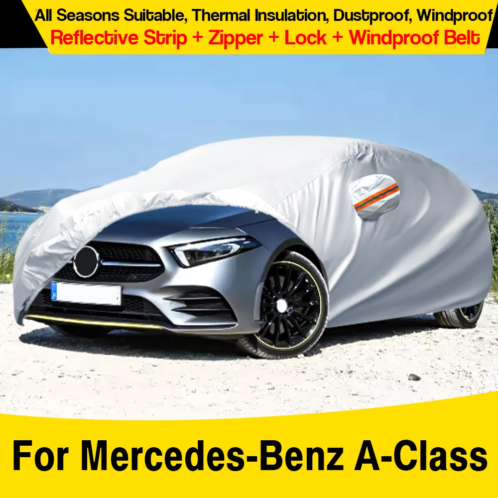 Housse de voiture Durable, pour Mercedes Benz classe A W168 W169 W176 W177 1996 – 2026, pare-soleil, pluie, neige, rayures