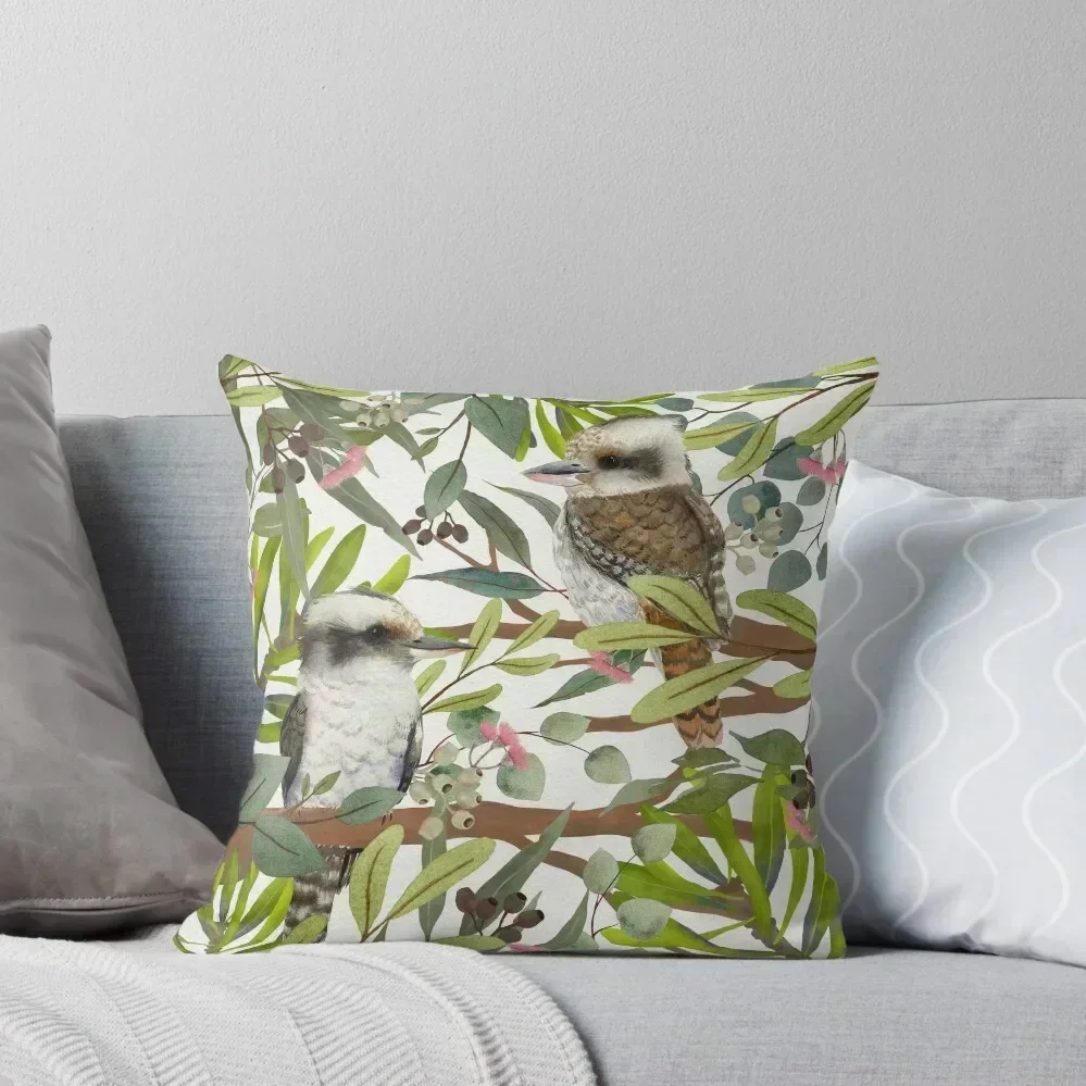 

Australian Kookaburras Throw Pillow Plaid Sofa Elastic Cover For Sofa Pillow Decor Decorative Cover For Living Room pillow