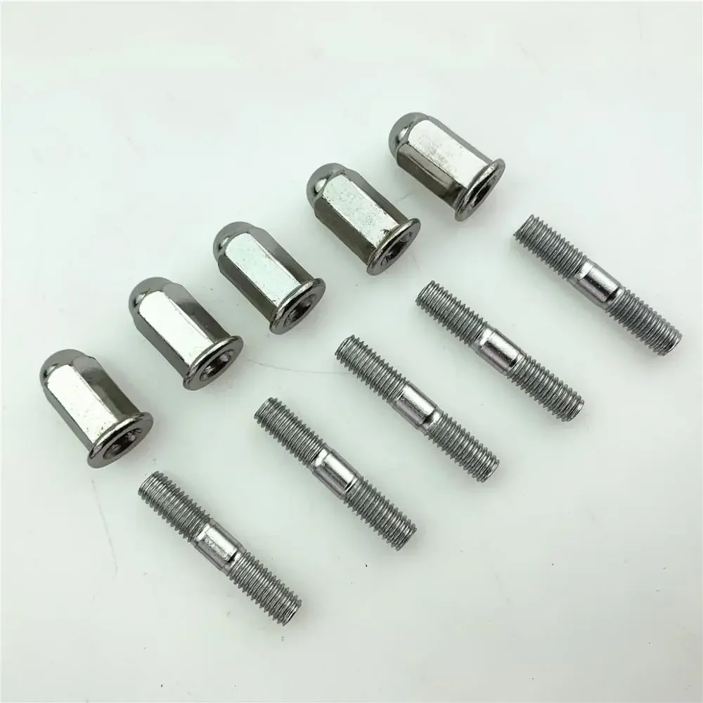 10pcs For Hardware Fasteners Motorcycle Exhaust Pipe Screw Nut Exhaust Pipe Screw