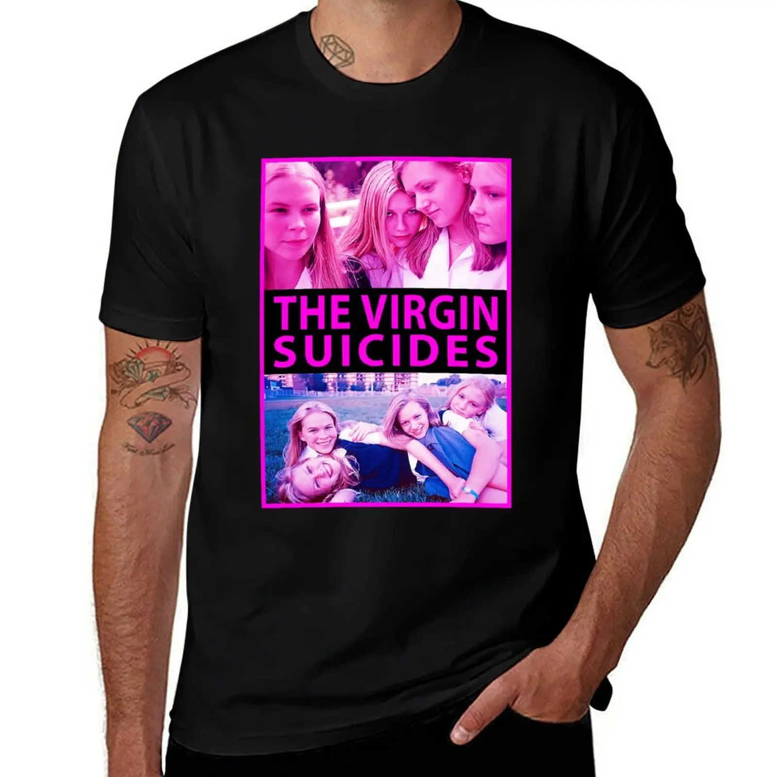 

Mens Best The Virgin Suicides Vintage Photograp T-Shirt Big and Tall Gym T-Shirt