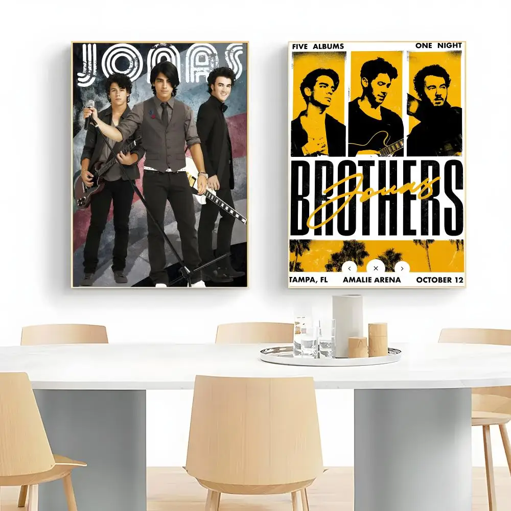pop group J-Jonas Brothers Poster Wall Art Print Decorative Mural Home Decor Gift Unframed