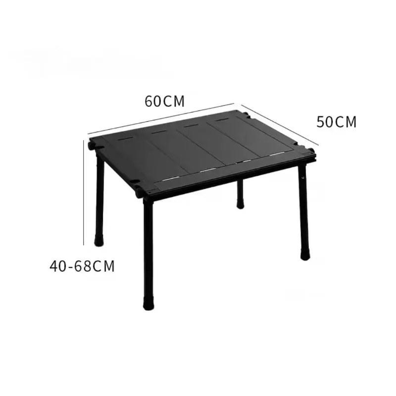 STLF 2-Piece IGT Folding Table Camping Portable Tactical Aluminum Outdoor Furniture Heavy Duty Anti-rust Small Desktop Outdoor F