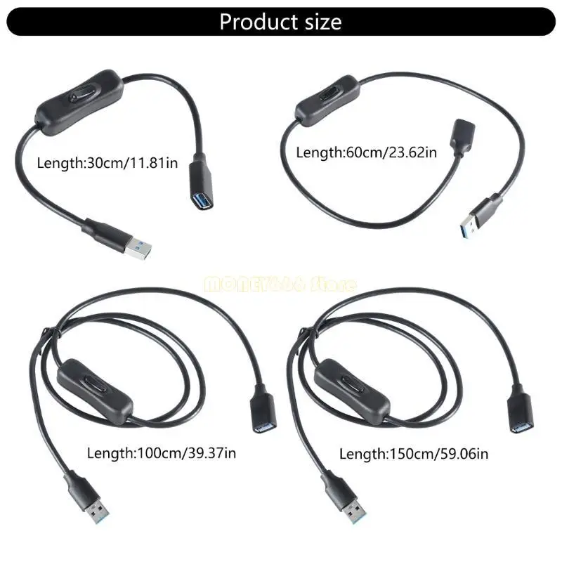 F62C USB 전원 스위칭 제어 버튼이있는 익스텐더 케이블 5Gbps 데이터