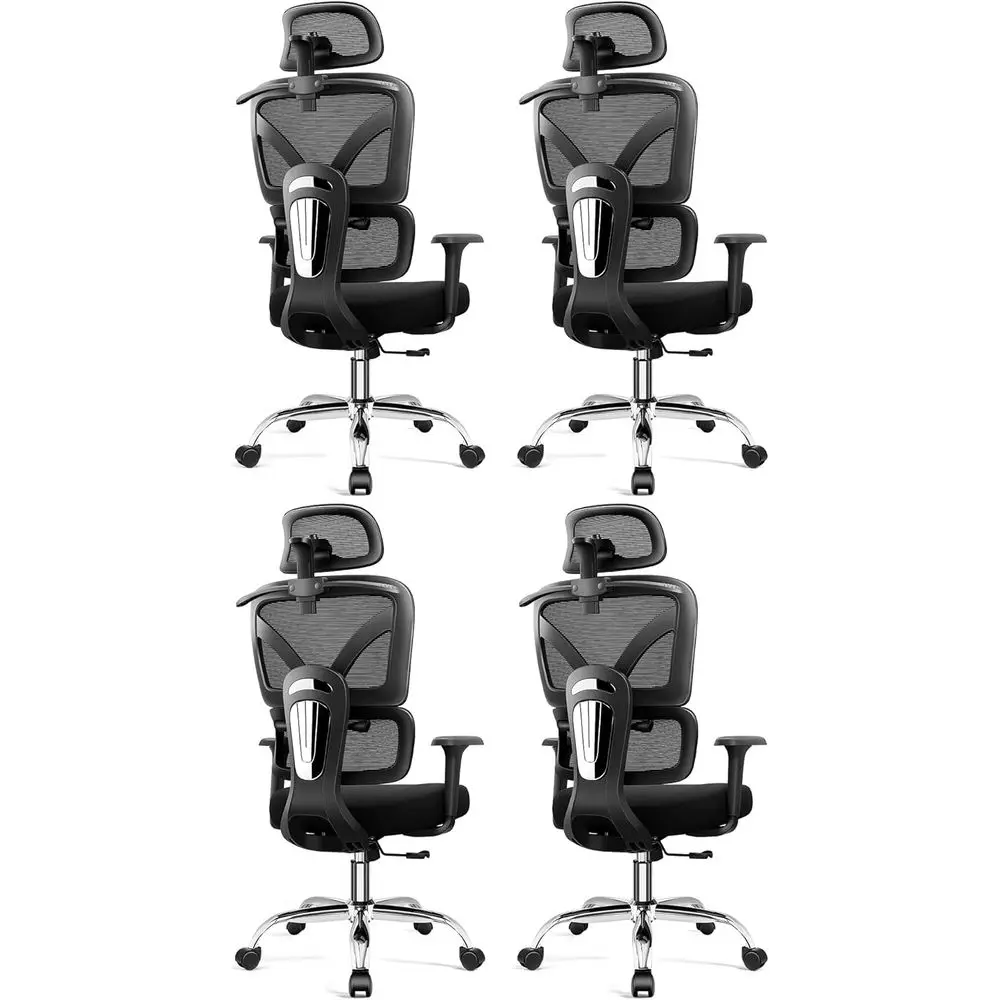 

Ergonomic High-Back Mesh Office Chair with Adjustable Lumbar Support for Comfortable Gaming and Long-Term Use