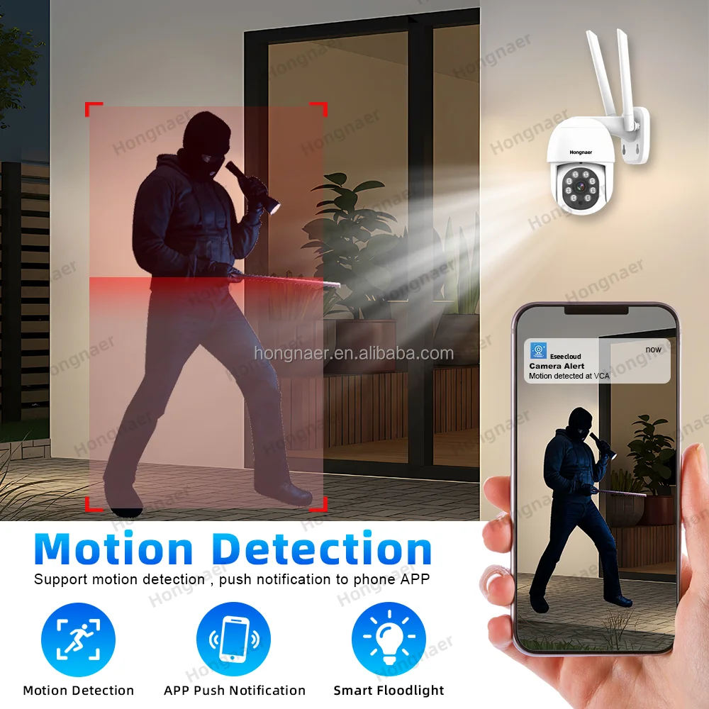 

Hongnaer 5MP 10CH Home Network Video Recorder Surveil CCTV WiFi Camera Set Kit System Eseecloud Wireless Security Camera System