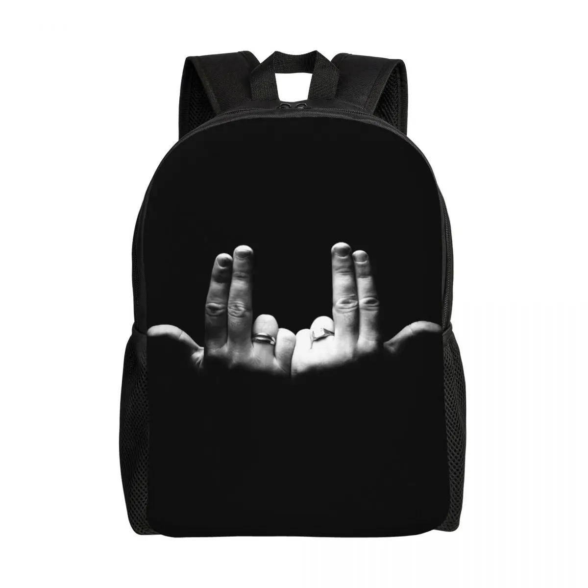 

Custom Jul Backpack Women Men Basic Bookbag for College School French Rapper Music Bags