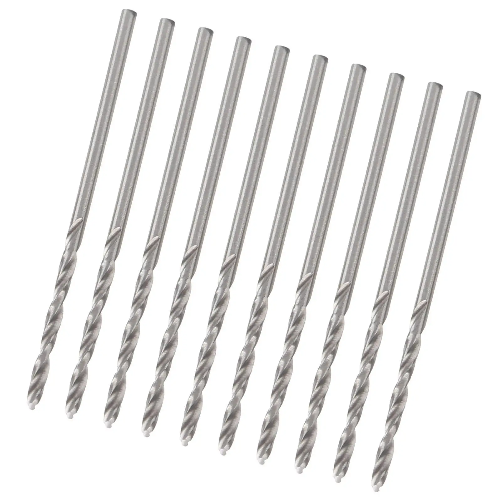 10Pcs 1.75mm High-Speed Steel Drill Bits for Pearl Drilling - Small Straight Shank Tools