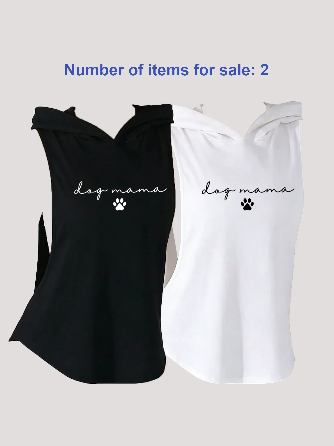 Women's 2-Pack Hooded Sleeveless Tank Tops, Summer American Retro Sports Top, Side Cutout Slimming Waist, Fitness Yoga Outfit Ho