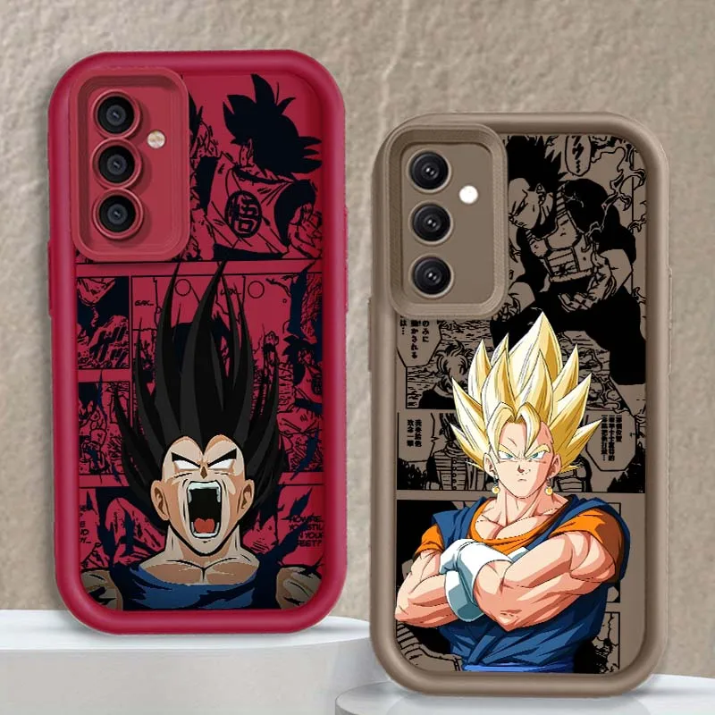 D-Dragon Ball Anime Saiyan Capa Para Samsung A71 A56 A55 A54 A53 A51 A35 A32 A31 A16 A15 A06 Olho Escada Caso de Telefone