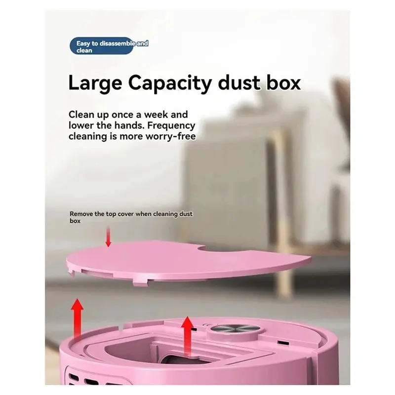 ABMI-3X New Smart Sweeping Robot Vacuum Cleaner 4000Pa Strong Suction Easy To Use For Hard Floors Pet Hair Carpets New,
