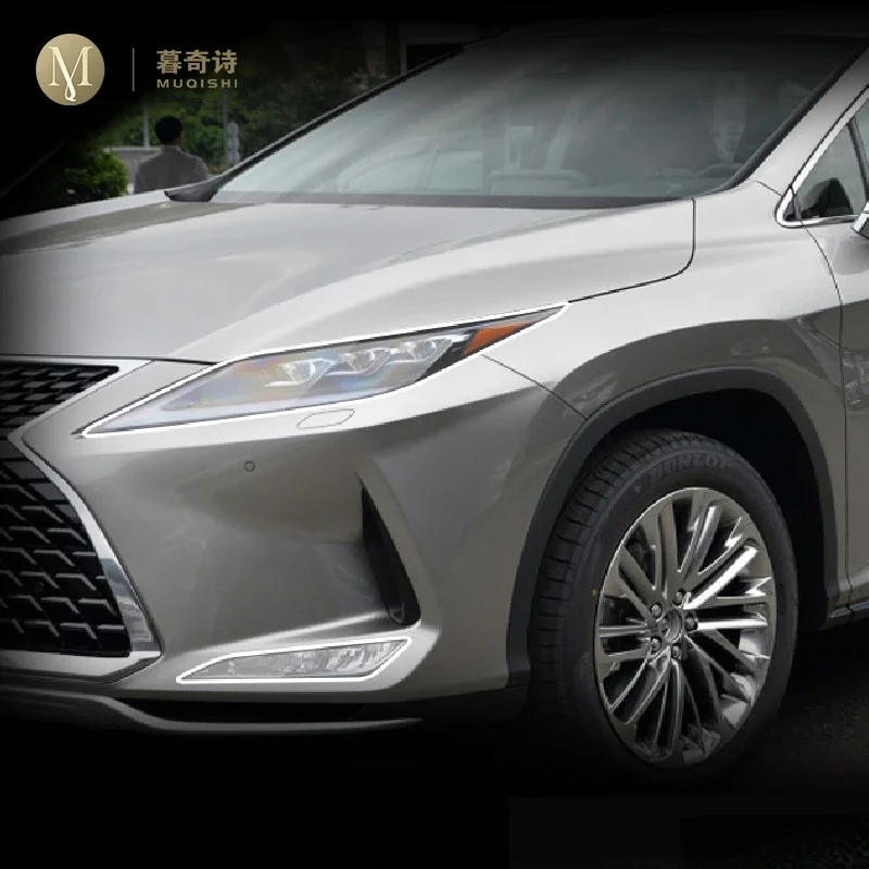 

For Lexus RX 350 450 2018-2023 Car Exterior PPF protective film Headlamp scratch protection TPU transparent film Smoked black