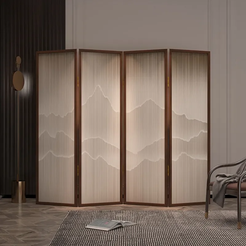 for Screen Partition Living Room Folding Mobile Baffle Entry Door Blocking Simple Modern New Chinese Office Hotel Folding