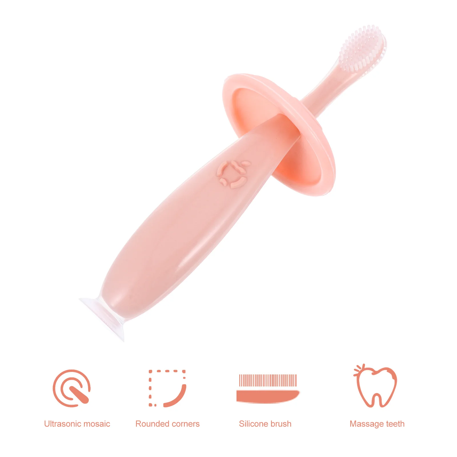 

Silicone Toothbrush Baby and Holder Extra Infant Toothbrushes Silica Gel Toddler