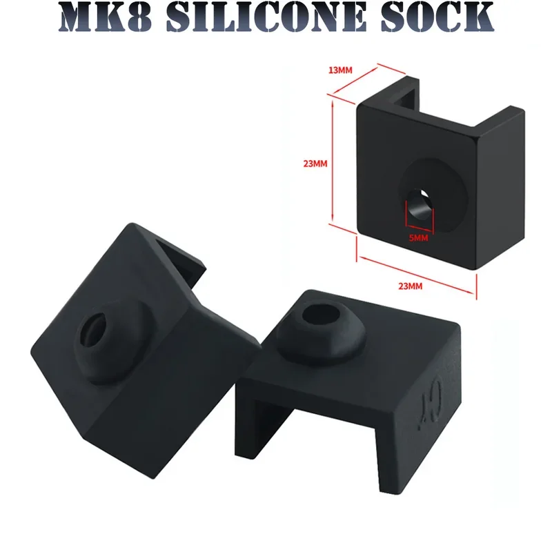 Printer silicone sock fits Mk7 Mk8 Mk10 aluminum J-head hotend extruder heater block cover for CR-10 ender3