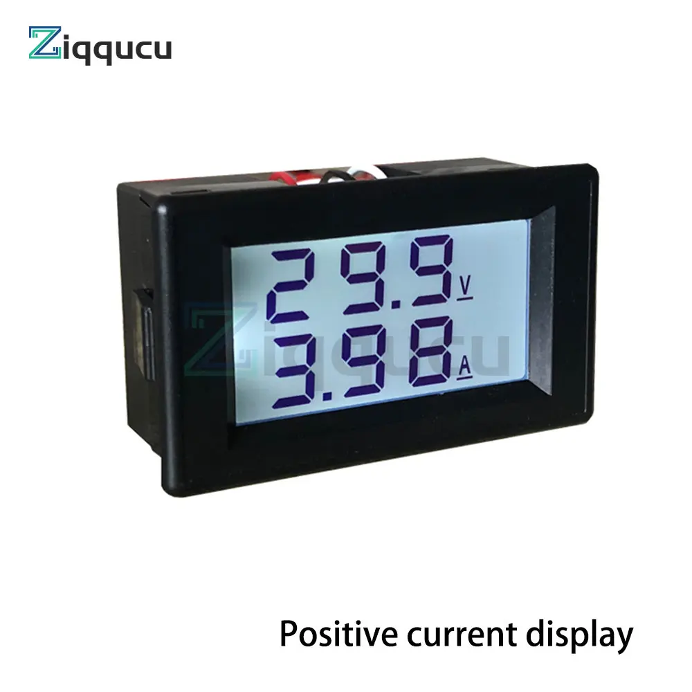 DV817Y DC7-250V Mini Digital Voltmeter Ammeter 10A Voltage Current Meter Tester Detector 0.28“ Dual LED Display Auto Car