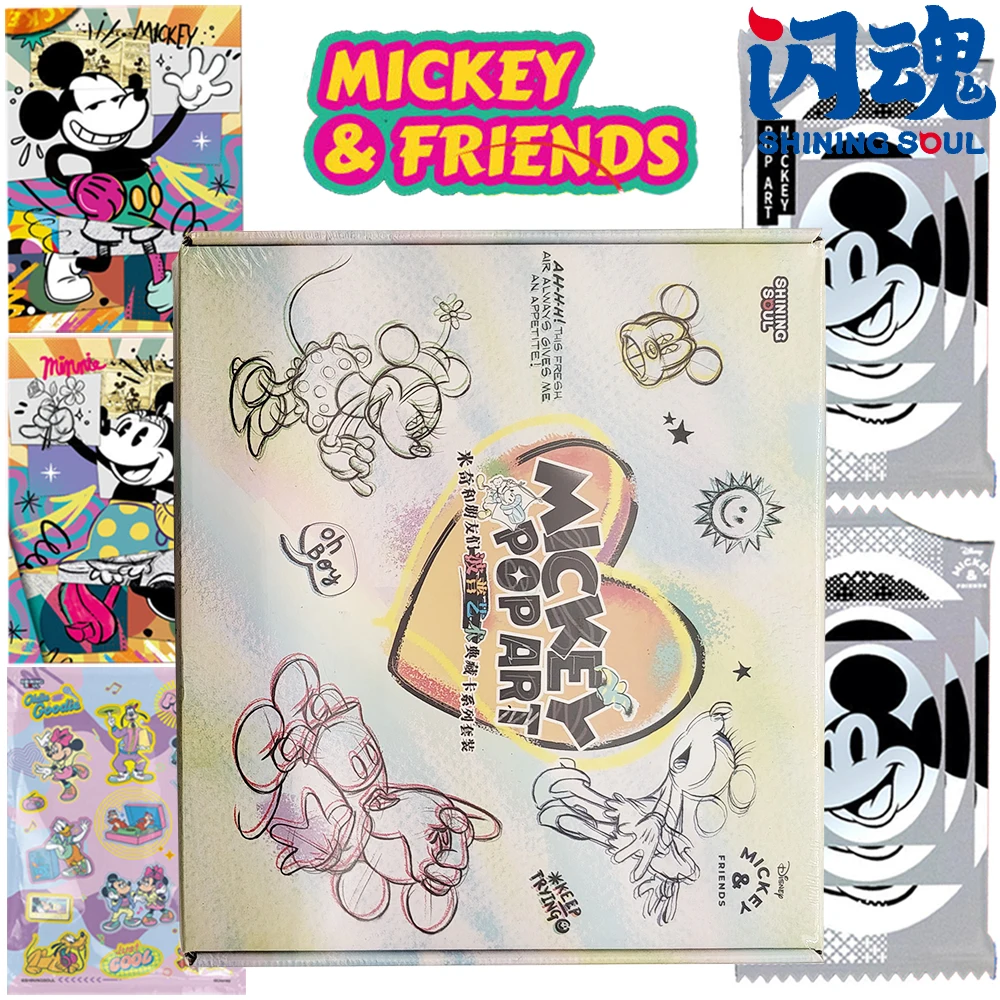 

SHINING SOUL Genuine Mickey and Friends Collection Card Children's Like Comedy Family Cartoon Animation Rare Character Card Gift