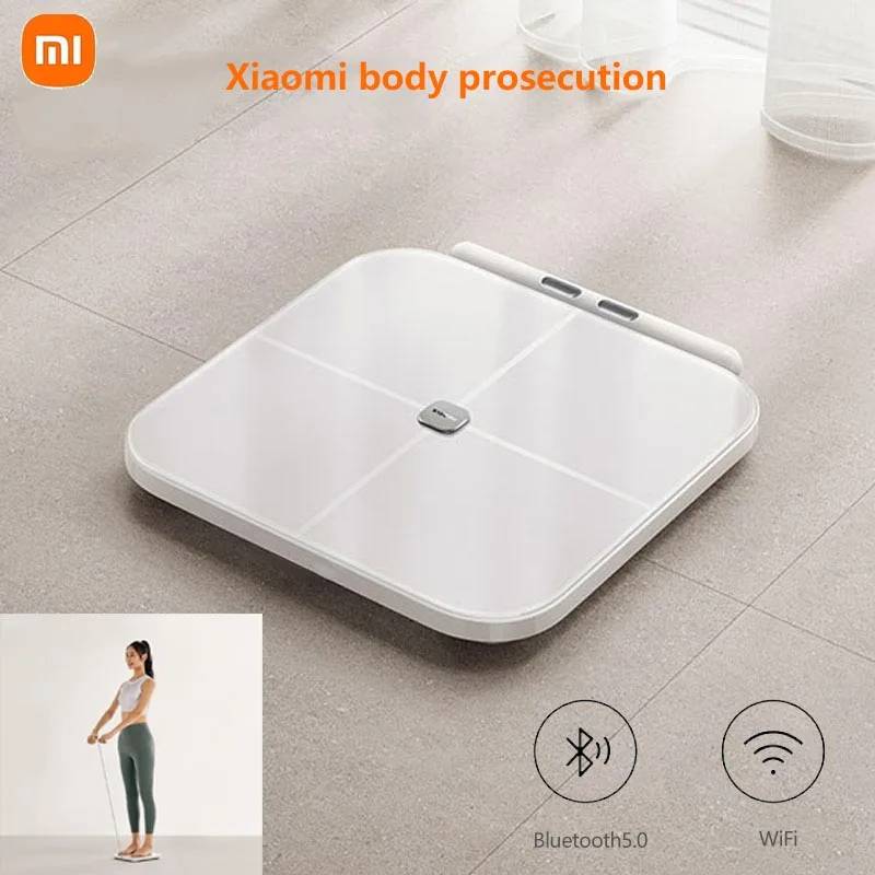 

2022 New Original Xiaomi Eight Electrodes Body Fat Scale Dual Band Heart Rate Detection WiFi Bluetooth Remote Control 150KG Max