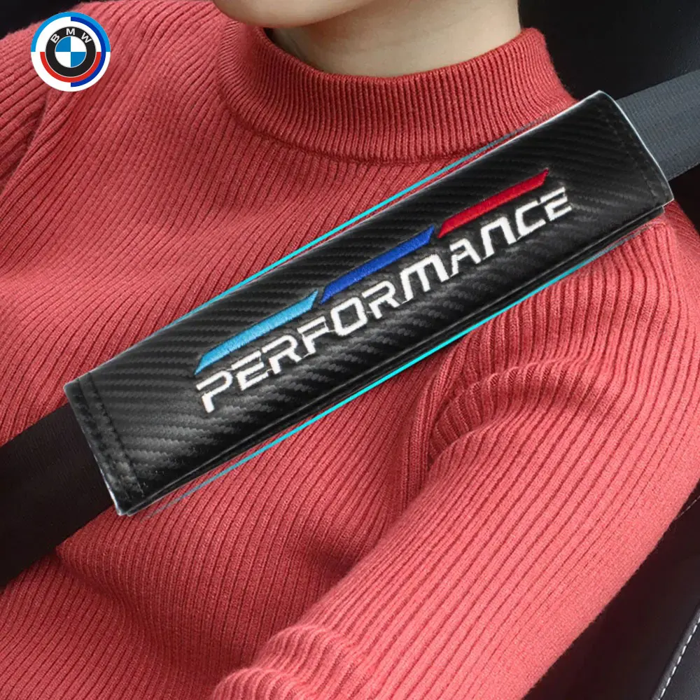 2 шт. автомобильный ремень безопасности из углеродного волокна M Performance, защитная подушка для плеч для BMW E36 E60 E46 E90 E91 E92 M3 M4 M5 F10 F30 G30