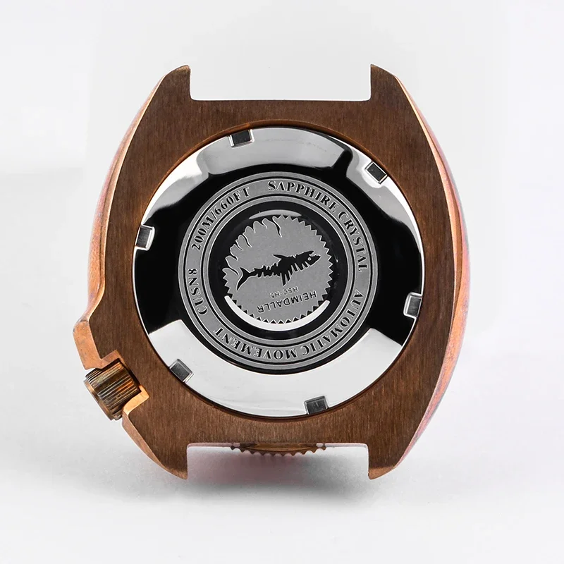 Модифицированный корпус часов Vinatge 45 мм HEIMDALLR CUSN8, бронзовый черепаха 6105, корпус для дайверских часов, сапфировое стекло, подходит для механизма NH35/36