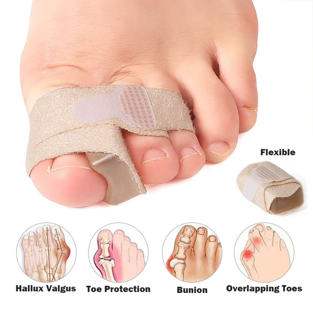 Pexmen Bunion Corrector Splint Big Toe Wraps for Broken Toe Gel Buddy Tape Toe Spacers Brace for Overlapping and Hammer Toes