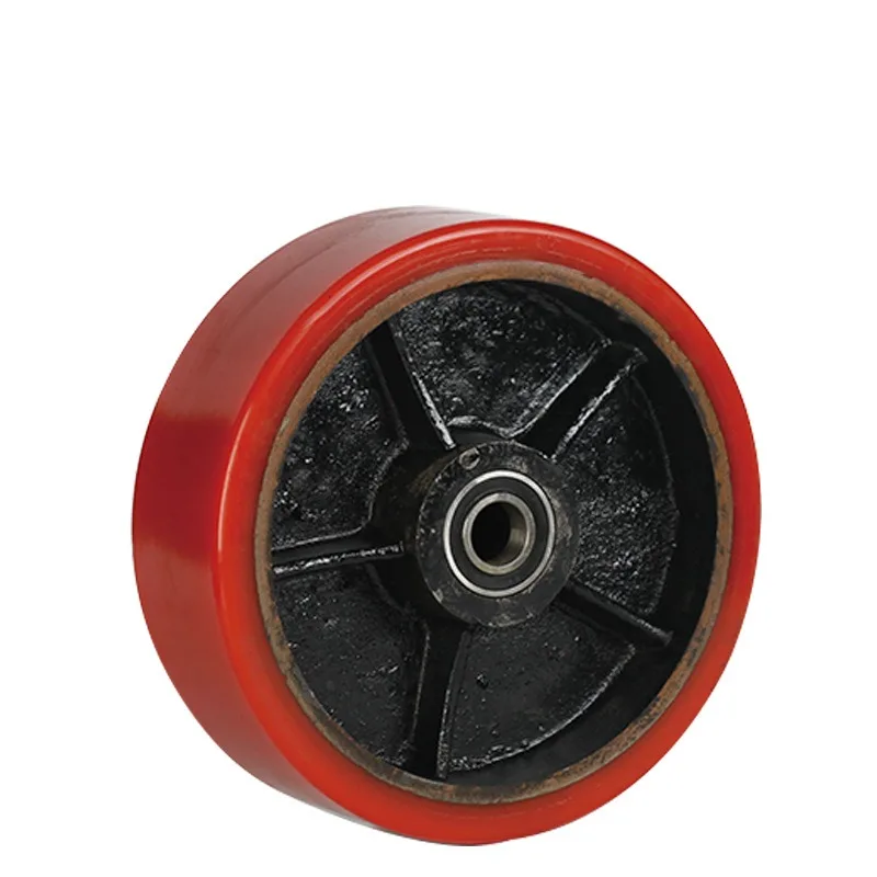 8-Inch double wheel super heavy duty, carrying 5-10 tons of polyurethane universal casters