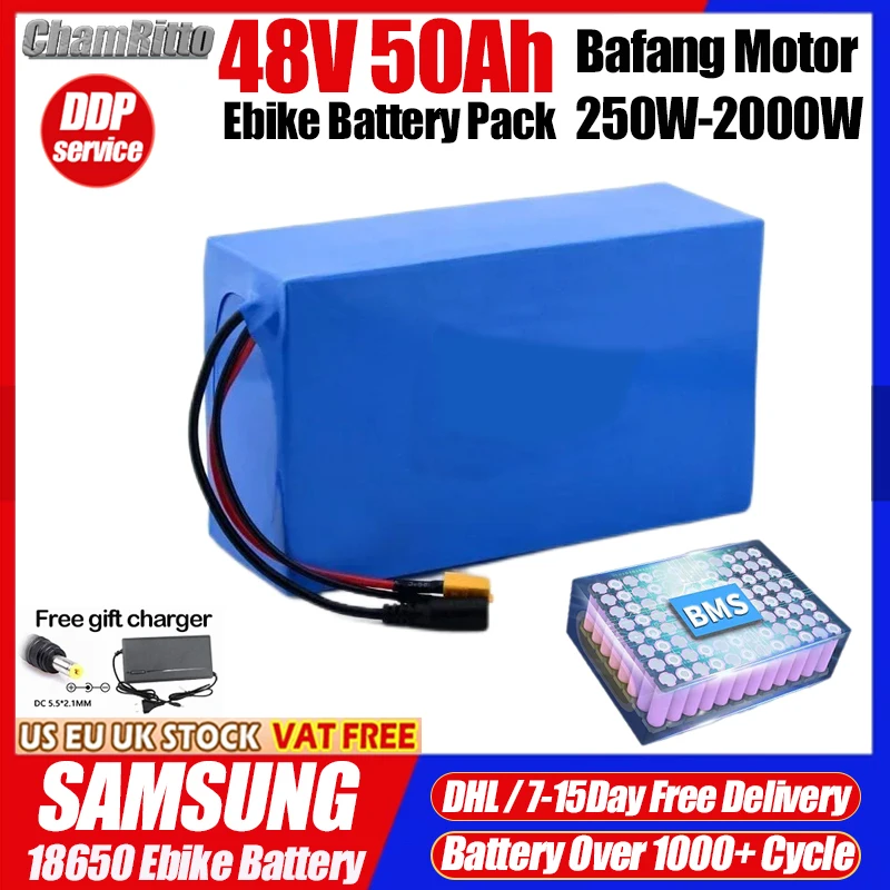 

Литий-ионный аккумулятор для электровелосипеда 48В 750Вт 20Ач, 1000Вт, 14Ач, 30Ач, 40Ач, 1500Вт, 35Ач, 50Ач, 2000Вт